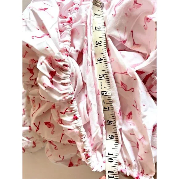 3-pc Microfiber FLAMINGO Twin Sheet Set Pink 100% Polyester Bunk Beach House - Picture 5 of 8